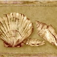 thumbnail image 5 of Trimz Coastal Seashell Wallpaper Border - Sandy Brown Color, Coastal-Inspired Nautical Wall Decor for Bathroom and Living Spaces, 15' L x 6.9" W, 5 of 5