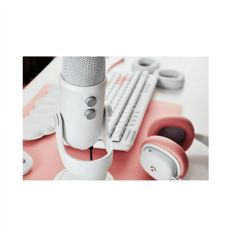 Blue Microphones Yeti USB Microphone (White Mist) with Monitor