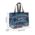 thumbnail image 2 of Leutsin Christmas Gift Bags with Handles - Large Non-Woven Tote Bags for Wrapping Xmas Party Favors,Reusable Holiday Tote Treat Bags,Ideal Gift Bags Supplies,12.4 x 6.7 x 10 Inches, 2 of 8