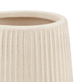 thumbnail image 3 of Bouclair Beige Ribbed Ceramic Floor Vase, 3 of 3