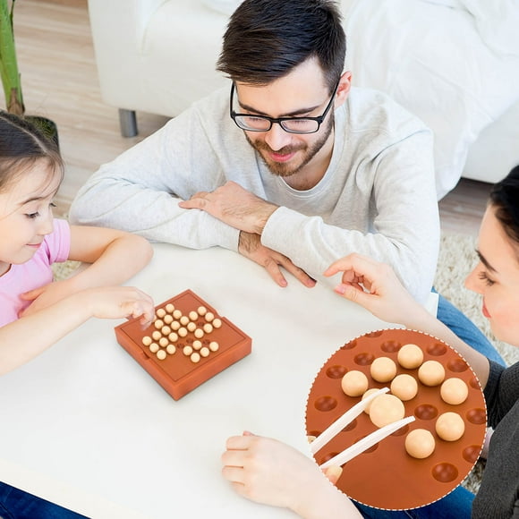 EGNMCR Single Chess Independent Diamond Chess Puzzle Board Game Intelligence Development Single Chess Single Table Game Children's Game Brainstorming board games