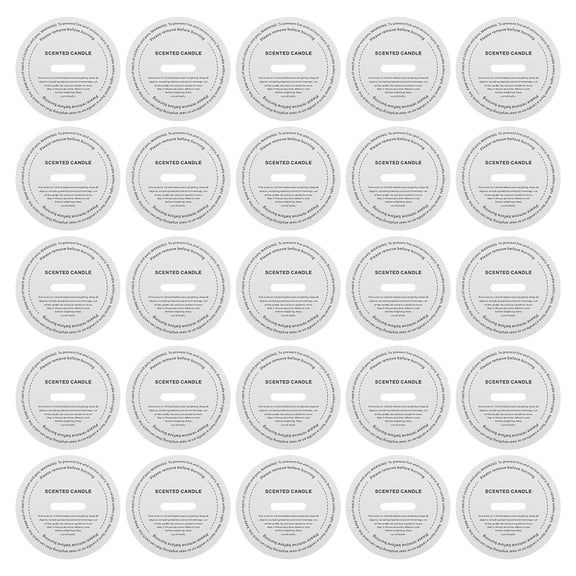 BESTYASH White Round Cardboard Candle Covers, 50 Pcs - Dust and Decorative Paper Protectors for Candles