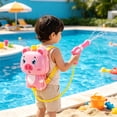 thumbnail image 5 of FEOLGEHLY Backpack Water Gun Large Capacity Pull Pressure Water Blaster, High Pressure Outdoor Summer Toy for Pool Beach Garden, Cute Design, Great Gift for Party, Easy Carry (A), 5 of 6