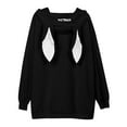 thumbnail image 6 of Fesfesfes Women Hooded Long Sleeve Ladies Letter Hooded Ladies Sweatshirt Tops Blouse Under $10, 6 of 7