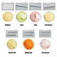 thumbnail image 6 of Multifunctional Vegetable Chopper, Food Cutter with Container, Interchangeable Blades for Quick Meal Prep, Easy Clean Kitchen Gadget, Ideal for Home Cooking, 6 of 7