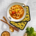 thumbnail image 5 of 2PCS Pot Holders for Kitchen - Heat Resistant Silicone Pot Holders with Hanging Loop, vintage excavator Non Slip Oven Hot Pads, Potholders for Decor Baking Cooking Kitchen, 5 of 6