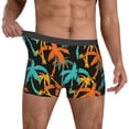 thumbnail image 2 of Kdxio Men's Boxer Briefs with Palm Trees Print - Comfortable and Breathable Underwear for Everyday Wear, 2 of 7