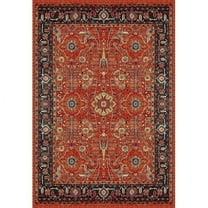 SAFAVIEH Vintage Hamadan Vinal Traditional Area Rug, Orange/Navy, 2'7" x 5'