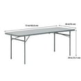 thumbnail image 3 of Mainstays 6 Foot Bi-Fold Plastic Folding Table, Gray, 3 of 8