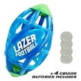 thumbnail image 4 of Lazer Light up Glow Rubber Toy Football, Blue, Pee Wee Size 3, 4 of 8