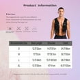 thumbnail image 7 of YiZYiF Men's Shiny Sequins Cropped Vest Top Sleeveless Cowboy Open Front Fringe Jacket Waistcoat Silver M, 7 of 7