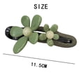 thumbnail image 2 of Pinzas para el pelo con diseño de pico de pato y flores retro, pinzas para el pelo planas mate, pinzas para el pelo planas con flores, pinzas para el pelo decorativas con diseño de pico de pato, antid, 2 of 7