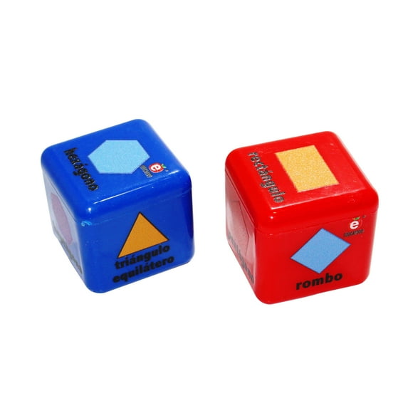 Dados De Figuras Geométricas De 3 Cms Por Lado (Par) Educatodo J-0403