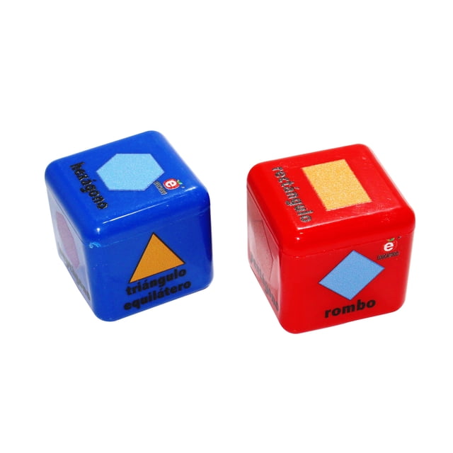 Dados De Figuras Geométricas De 3 Cms Por Lado (Par) Educatodo J-0403