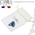 thumbnail image 4 of Camila Paris CP2962 French Hair Ponytail Holders Ties, Round, Handmade, Brown, Strong Hold Grip Elastic Band Hair Clips for Women, No Slip and Durable Styling Girls Hair Accessories, Made in France, 4 of 12