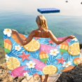 thumbnail image 5 of Matoen Lightweight Thin Beach Towel Oversized 59"x30" Microfiber Sand Free Towels for Adult Quick Dry Travel Camping Beach Accessories Vacation Gift, 5 of 6