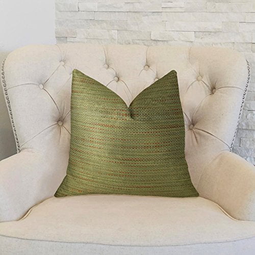 Plutus Honeysuckle Handmade Throw Pillow, (Double sided 22" x 22")