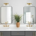 thumbnail image 3 of Designers Fountain Willow Creek 16.5 inch 2-Light Brushed Gold Contemporary Bathroom Vanity Light Fixture with Clear Blown Glass Shades, D204M-2B-BG, 3 of 7
