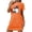 hgg016-Orange, variant on Ounisa Women's Plus Size Halloween Graphic Short Sleeve Crew Neck Nightgown, Soft Cute Print Short Sleepshirt for Cozy Fall Nights