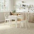 thumbnail image 2 of Jofran Eastern Tides Coastal Wire-Brushed Acacia X-Back Counter Barstool (Set of 2), 2 of 7