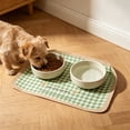 thumbnail image 6 of LiUMX Rectangular Silicone Pet Feeding Mat for Cats and Dogs, Non-Slip Waterproof Placemat with Spill-Proof Raised Edges, Easy-Clean Dishwashable Pet Bowl Tray, 6 of 6