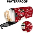 thumbnail image 3 of Christmas Snowman Mailbox Cover 25.5x21 Inch, Let It Snow Post Letter Box Covers, Holiday Xmas Magnetic Waterproof Mail Wraps for Outdoor Yard Garden Oversized Mailbox Decor, 3 of 6