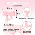 thumbnail image 2 of BZUEPRS 3 Pcs Classic Pink Bow Straw Covers Cap Toppers Compatible with Stanley 30&40 oz Tumbler Cups,Reusable Cute Silicone Straw Tips Lids Protectors for 0.4 in/10mm Stanley Cups Straw Accessories, 2 of 12
