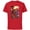 Red, variant on Deadpool Family Space Squad Distressed Comic Art- Short Sleeve Cotton T-Shirt for Adults - Customized-Red