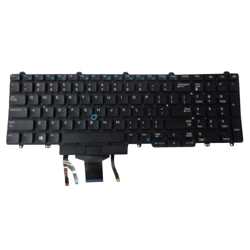 FOR DELL Precision 3510 Keyboard Backlit US No Frame 