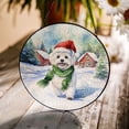 thumbnail image 3 of Hello Winter Maltese Frosty Morning Walk Welcome Snowy Christmas Stained Glass Suncatcher Maltese Dog Lover Gifts Idea Window Hanging Sign Decor - 02018, 3 of 5