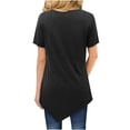 thumbnail image 4 of Día de la Independencia Moda Mujer Casual Manga corta Cuello redondo Impreso Tops Blusa Pompotops hkajfhjk468672, 4 of 6