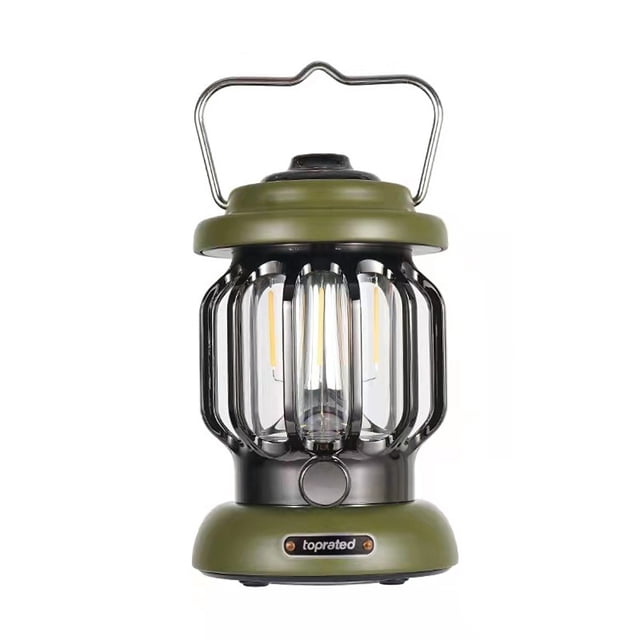 Camping LED Lamp Rechargable Adjustable Waterproof Power Display Retro Outdoor Tent Light Home Atmospheres Lantern