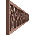 thumbnail image 3 of Ekena Millwork 46 3/8"W x 4"H x 3/8"T Tilden Fretwork Moulding, Walnut, 3 of 13
