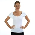 thumbnail image 2 of 100% Cotton Undershirt. Lightweight Scoop Neck Style with Protective Underarm Shields, 2 of 4