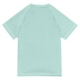 thumbnail image 6 of FORMRS Boys Rash Guard Short Sleeves Swim Shirt Quick Dry UPF 50+ Sun Protection, Sizes 3-12T, Vibrant Tomatoes, 6 of 6