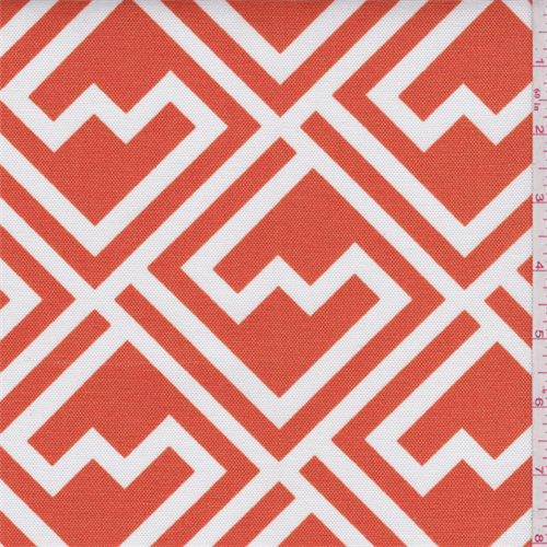 Shakes Orange Indoor/Outdoor Fabric, Fabric By the Yard