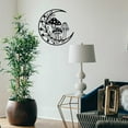 thumbnail image 6 of Mushroom and Moon Metal Wall Art Decor Matte Style Wall Hanging Decor Silhouette Wall Art for Living Room Bedroom Wall Festival Decoration Gift 8.97×9.17 Inch DIY, 6 of 7