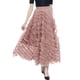 thumbnail image 2 of Gibobby mini faldas de mujer sexy 2023 Falda larga de otoño Maillard para mujer elegante cintura alta cóctel fiesta boda acampanada una línea faldas midi(Rojo, Talla única), 2 of 4