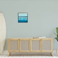 thumbnail image 2 of Brushed Sea Waves Crashing Coastal Painting Black Framed Art Print Wall Art, 2 of 7