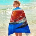 thumbnail image 6 of LYEAA Beach Towel Oversized Microfiber 75x150cm Sandproof Bath Towel Seaside Sitting Blanket Shawl Sweat Towel Lightweight Beach Mat for Travel Vacation Swimming Pool, 6 of 8