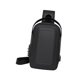 thumbnail image 5 of Bolso de mano para hombre, bolso de pecho, bolso de mano, bolso de hombro deportivo para montar a caballo, viajes, compras Negro, 5 of 8