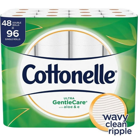 Cottonelle Ultra Gentle Care,Sewer and Septic Safe Flushable Toilet Paper (48 Double (Best Toilet Paper For Septic Tank Systems)