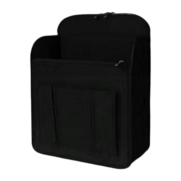 Organizador de mochila con bolsillo interior, inserto de fieltro para almacenamiento en mochilas negro