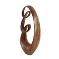 thumbnail image 4 of DecMode Modern 31 x 14 inch brown polystone abstract loop sculpture, 4 of 8