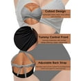 thumbnail image 4 of BERANMEY Sexy Tummy Control One Piece Swimsuit for Women Deep V Neck Cutout Swimsuits with Crisscross Back Straps Slimming High Waisted Bathing Suit Size S-2XL, 4 of 5