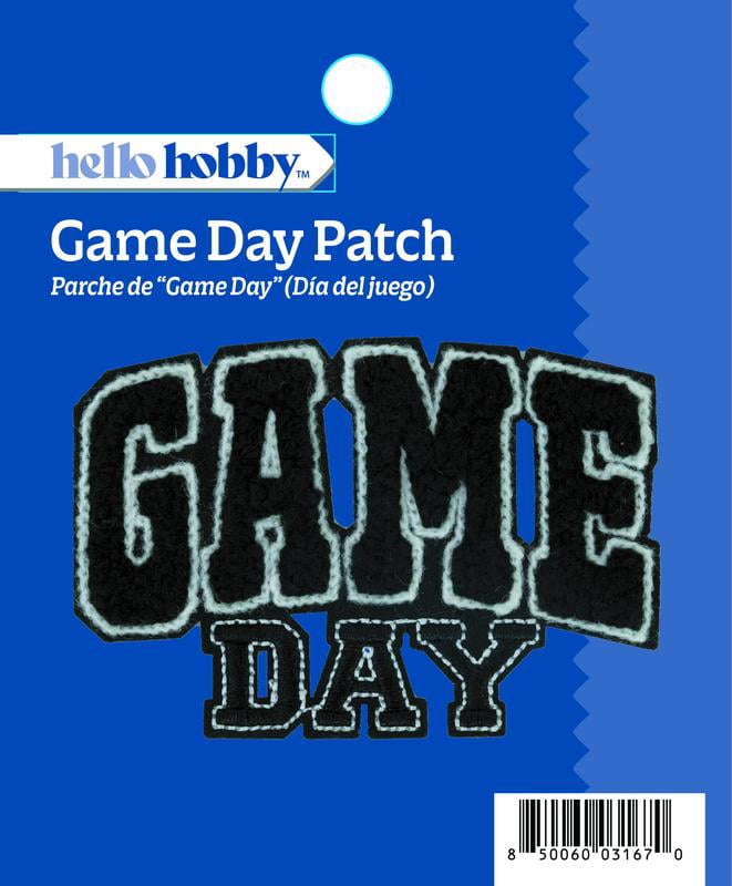 Hello Hobby Game Day Patch for Clothing, Embroidered, Multicolor, Sports Theme