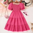 thumbnail image 2 of ZHOGXU Girls Summer Dress Tween Boho Casual Smocked Swing Flowy Ruffle Midi Dresses With Pockets Comfort Boho Beach Vacation Party Sundress, 2 of 9