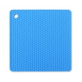 thumbnail image 1 of facefd Heats Insulation Table Mat Dish Plate Pot Pad Square Coaster Nonslip Placemat Desk Countertop Protector Kitchen Draining Blue, 1 of 5