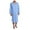 Light blue, variant on Bcfgryg Men's Cotton Nightshirt Thin Long Sleeve Neck Button Long Sleepwear Soft Nightgown for Sleeping Sleep Shirt Gray
