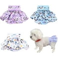 thumbnail image 3 of Monebena Reusable Dog Diapers Female Washable, Leak-Proof Doggie Diapers for Heat Nappies, Period, Incontinence and Puppy Training-Pack of 3 (X-Small), 3 of 8